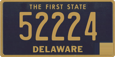 DE license plate 52224