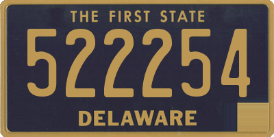 DE license plate 522254