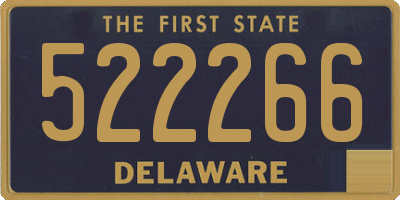 DE license plate 522266