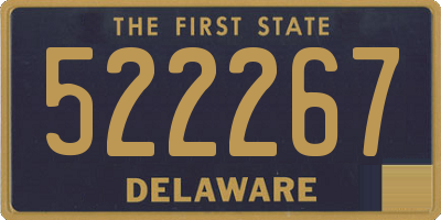 DE license plate 522267
