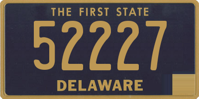 DE license plate 52227