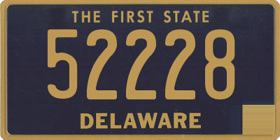 DE license plate 52228