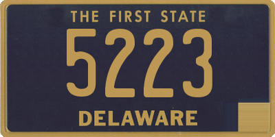 DE license plate 5223