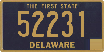 DE license plate 52231
