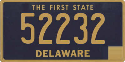 DE license plate 52232