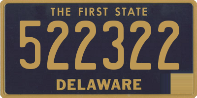 DE license plate 522322