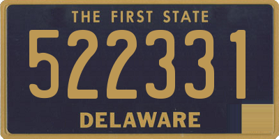DE license plate 522331