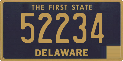 DE license plate 52234