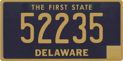 DE license plate 52235