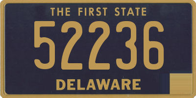 DE license plate 52236