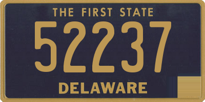 DE license plate 52237