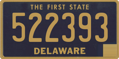 DE license plate 522393