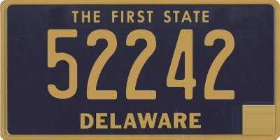 DE license plate 52242