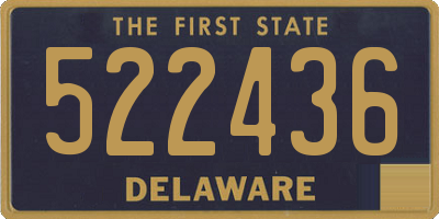 DE license plate 522436