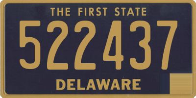DE license plate 522437