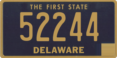 DE license plate 52244