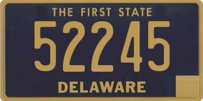 DE license plate 52245