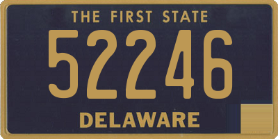 DE license plate 52246