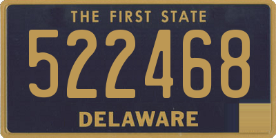 DE license plate 522468