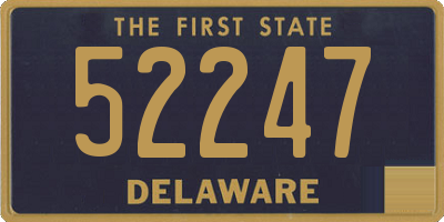 DE license plate 52247