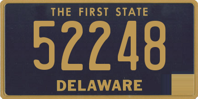 DE license plate 52248