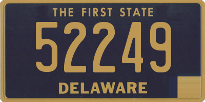 DE license plate 52249