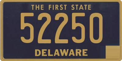 DE license plate 52250