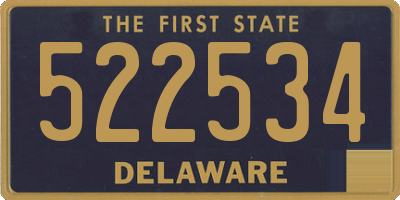 DE license plate 522534
