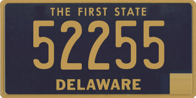 DE license plate 52255