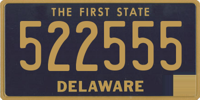 DE license plate 522555
