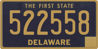 DE license plate 522558