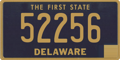 DE license plate 52256