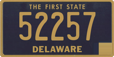 DE license plate 52257