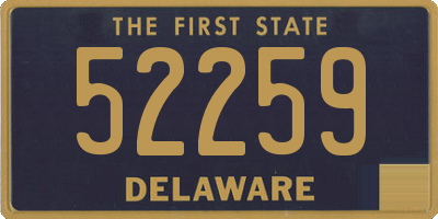 DE license plate 52259