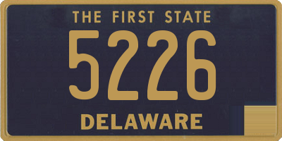 DE license plate 5226