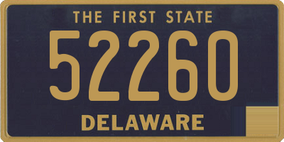 DE license plate 52260