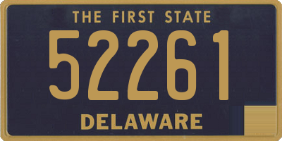 DE license plate 52261