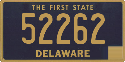 DE license plate 52262