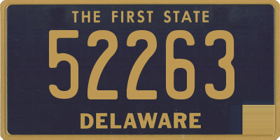 DE license plate 52263