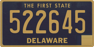 DE license plate 522645
