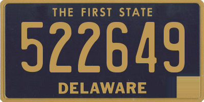 DE license plate 522649