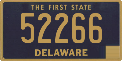 DE license plate 52266