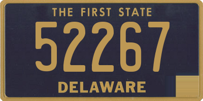 DE license plate 52267