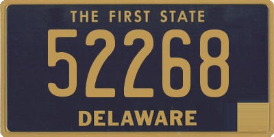 DE license plate 52268