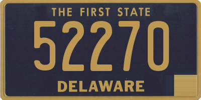DE license plate 52270