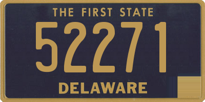 DE license plate 52271