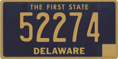 DE license plate 52274