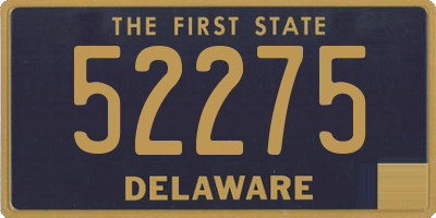 DE license plate 52275