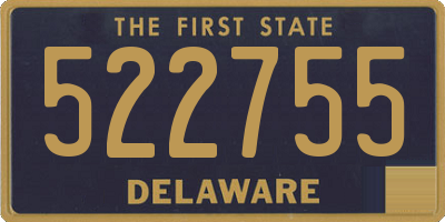 DE license plate 522755