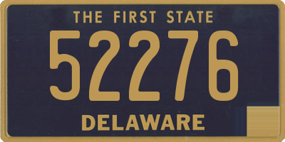 DE license plate 52276